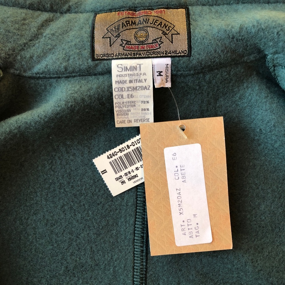 Armani Jeans NWT Green Cozy Dress - Picture 2 of 4